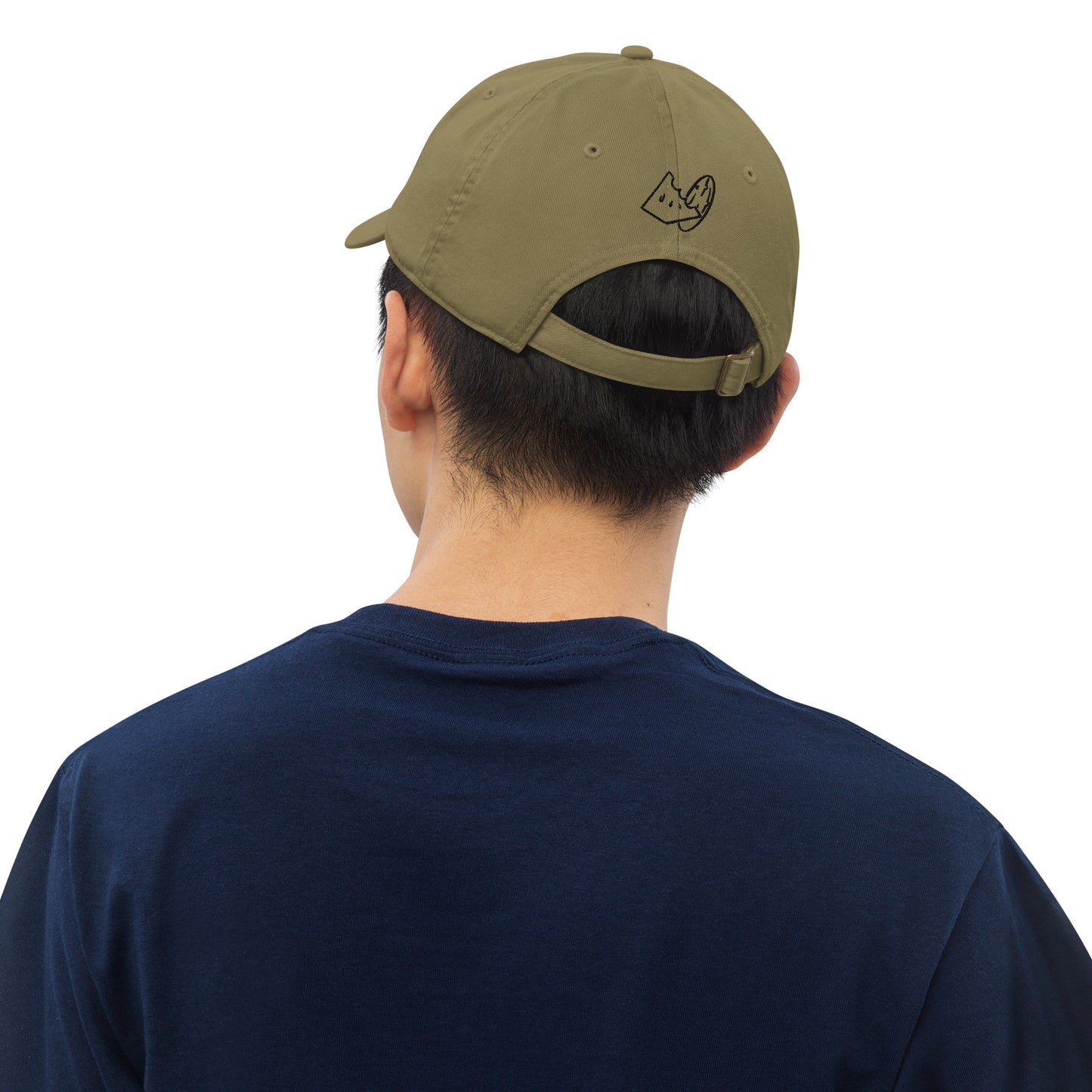 Black Thread Embroidered MelonPickle Organic dad hat