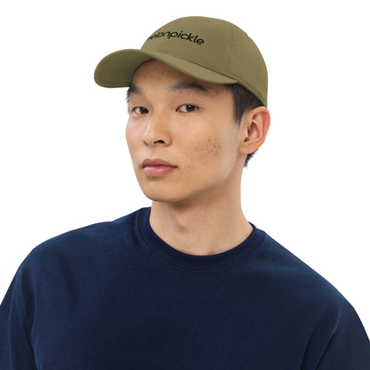 Black Thread Embroidered MelonPickle Organic dad hat