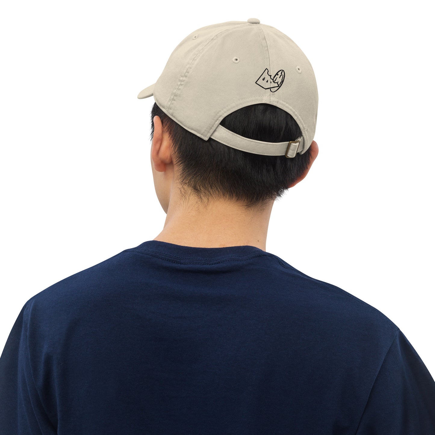 Black Thread Embroidered MelonPickle Organic dad hat