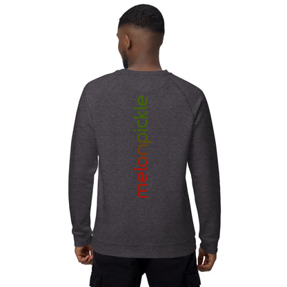 MelonPickle Back Splash organic raglan sweatshirt