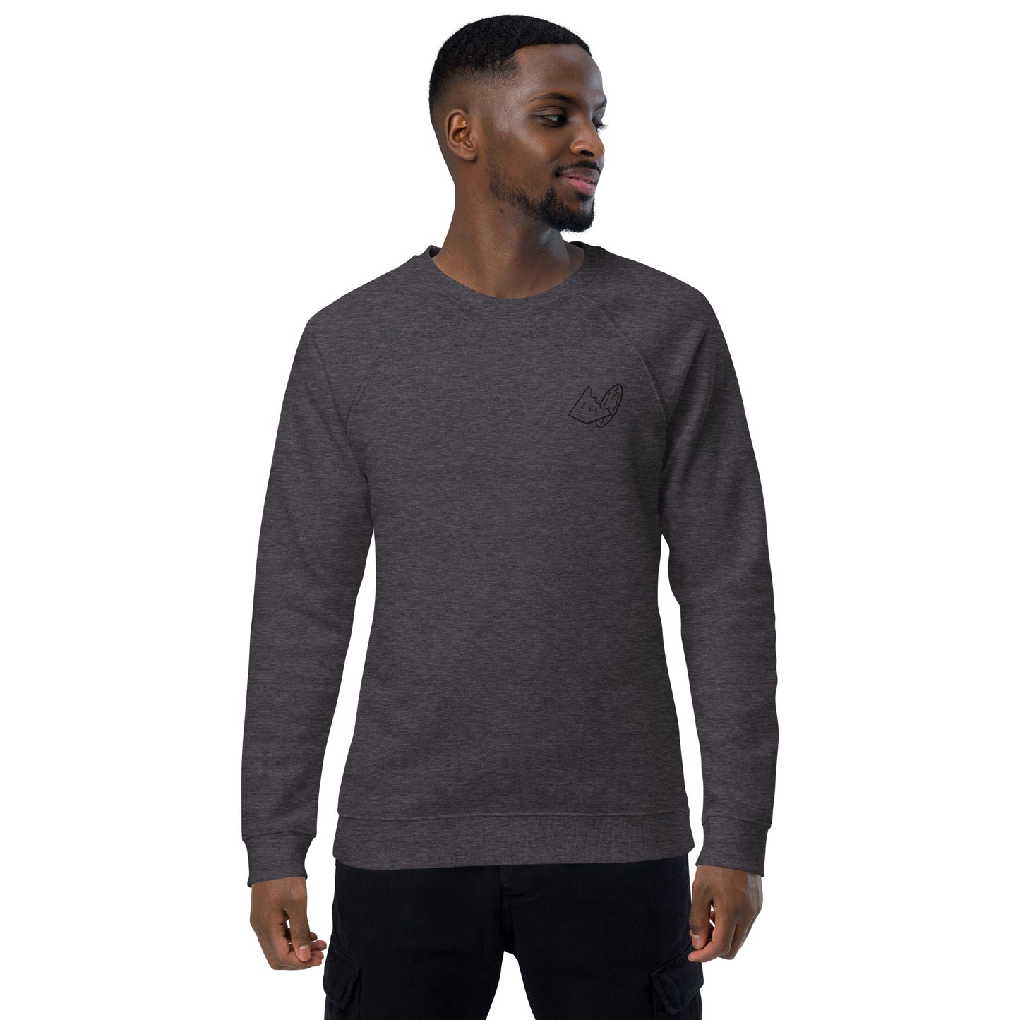 MelonPickle Back Splash organic raglan sweatshirt