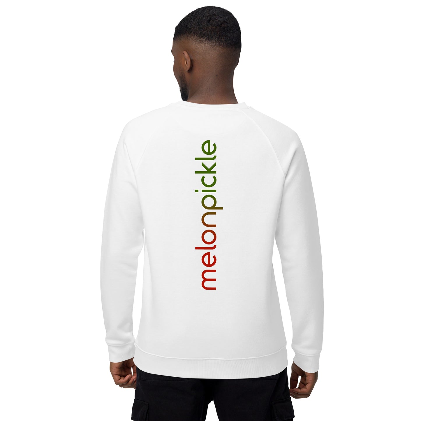 MelonPickle Back Splash organic raglan sweatshirt