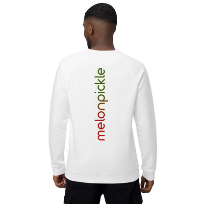 MelonPickle Back Splash organic raglan sweatshirt